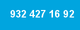 932 427 16 92 932 427 16 92